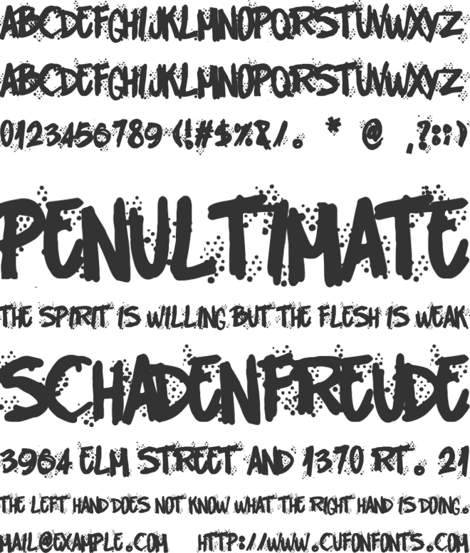 Alarma Social font preview