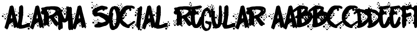 Alarma Social Regular font