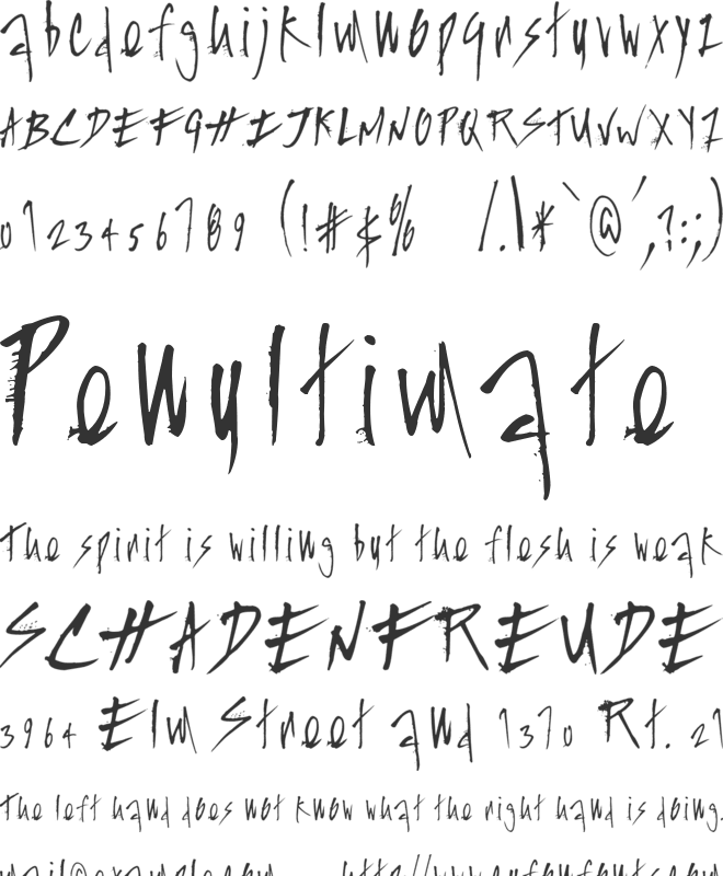 Splasher font preview