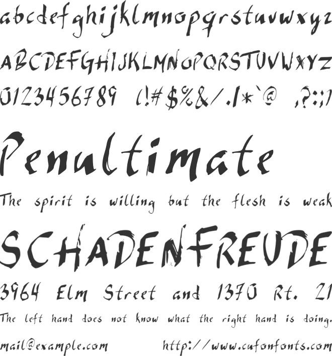 DirdyBirdy font preview