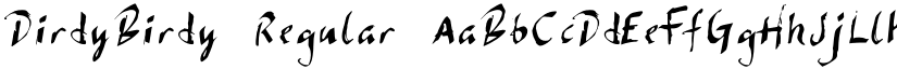 DirdyBirdy Regular font
