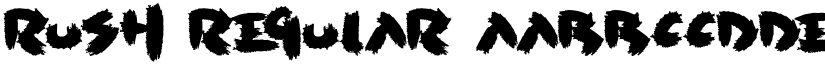 Rush Regular font