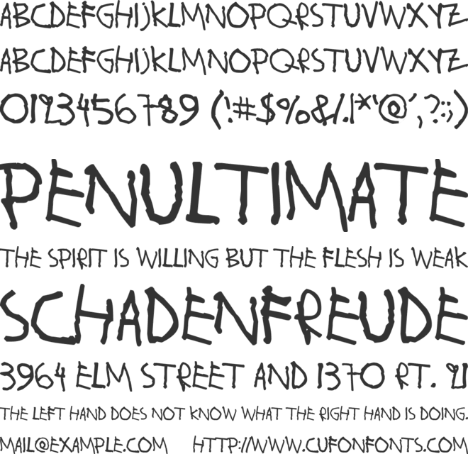 Wahroonga font preview