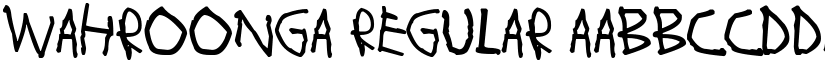 Wahroonga Regular font