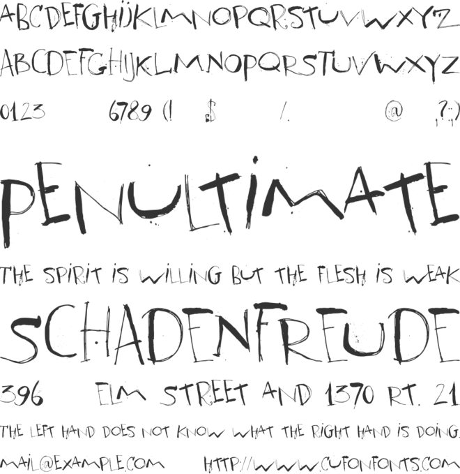 DK Ravenheart font preview