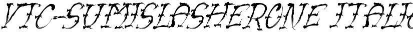 VTC-SumiSlasherOne Italic font
