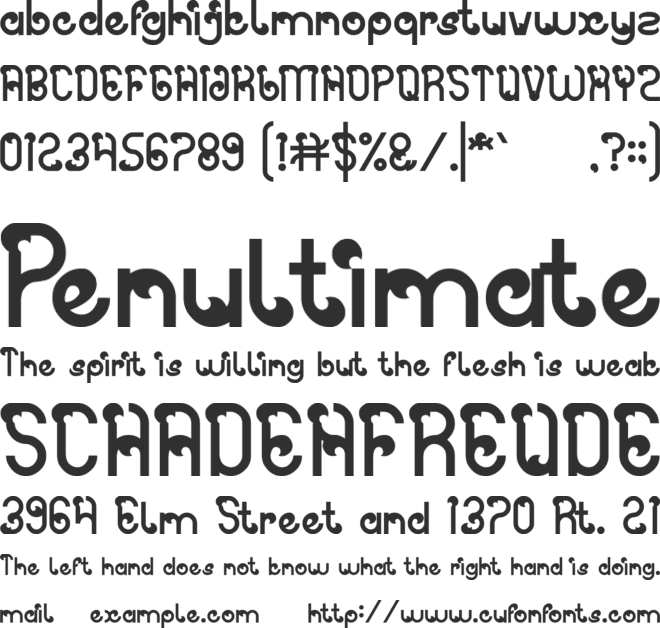 Spicy Paprika font preview