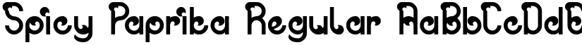 Spicy Paprika Regular font