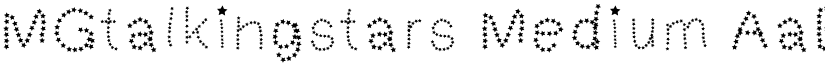 MGtalkingstars Medium font