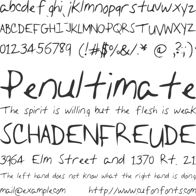 Liz_Writing font preview