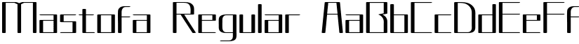 Mastofa Regular font