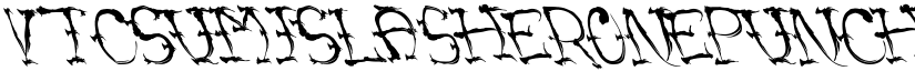VTCSumiSlasherOnePunchDrunk font