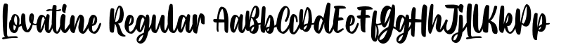 Lovatine Regular font