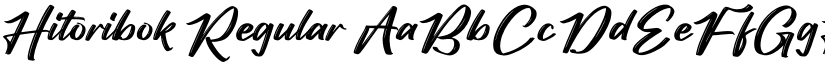 Hitoribok Regular font