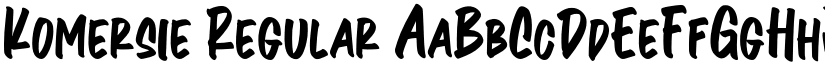 Komersie Regular font