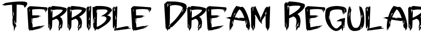 Terrible Dream Regular font