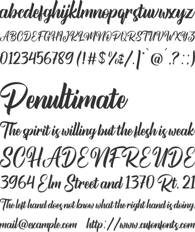 Ramadhan Mubarak font preview
