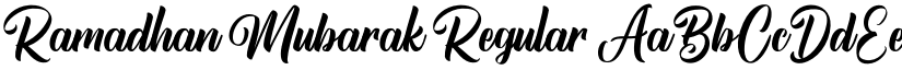 Ramadhan Mubarak Regular font