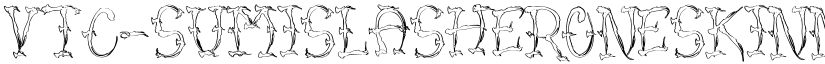 VTC-SumiSlasherOneSkinned font