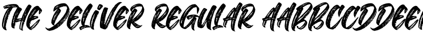 The Deliver Regular font