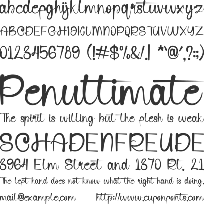 Sun Day font preview