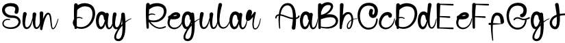 Sun Day Regular font