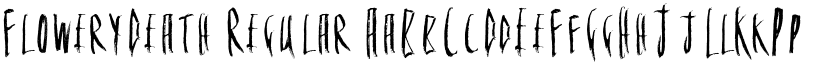 FloweryDeath Regular font