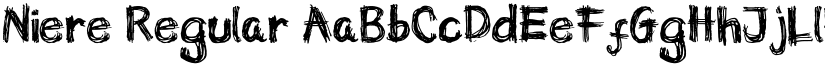 Niere Regular font