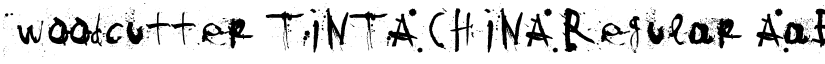woodcutter TINTA CHINA Regular font