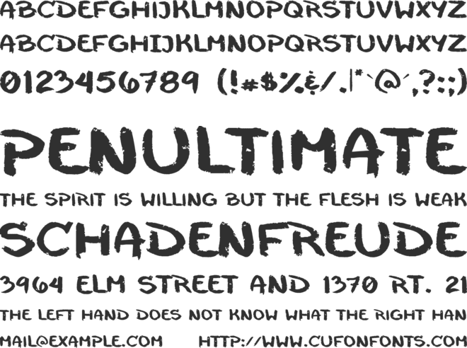 cheeseborger font preview