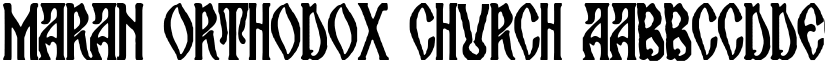 Maran Orthodox Church font download