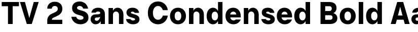 TV 2 Sans Condensed Bold font