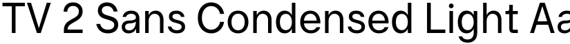 TV 2 Sans Condensed Light font