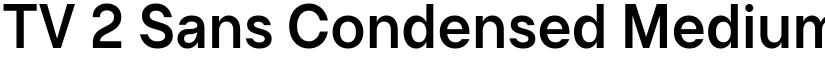 TV 2 Sans Condensed Medium font