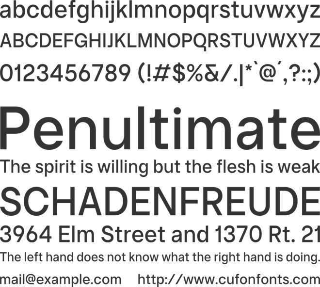 TV 2 Sans Condensed font preview