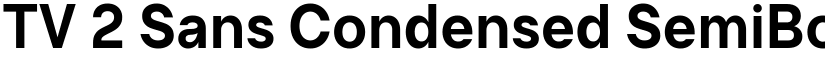 TV 2 Sans Condensed SemiBold font