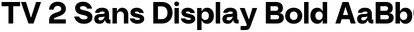 TV 2 Sans Display Bold font