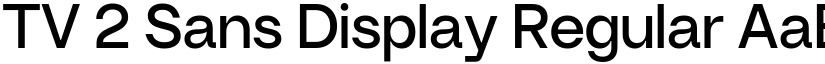 TV 2 Sans Display Regular font