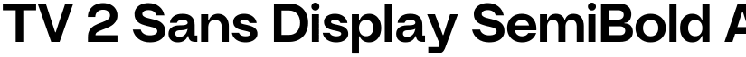 TV 2 Sans Display SemiBold font
