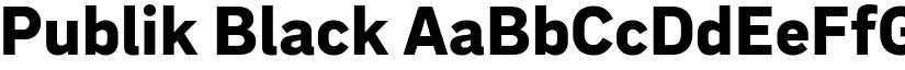 Publik Black font