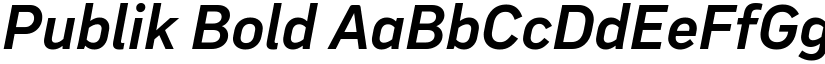 Publik Bold font