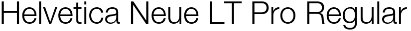Helvetica Neue LT Pro Regular font