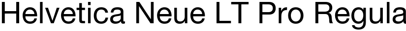 Helvetica Neue LT Pro Regular font