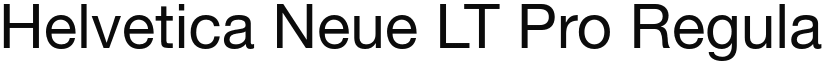 Helvetica Neue LT Pro font download
