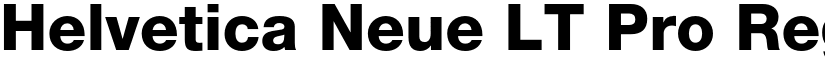 Helvetica Neue LT Pro Regular font
