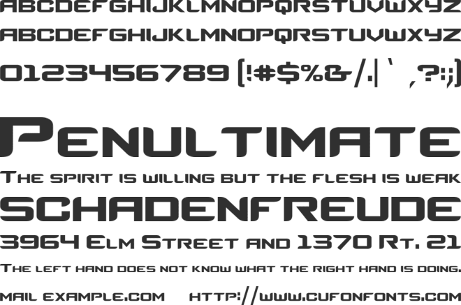 Counter-Strike font preview