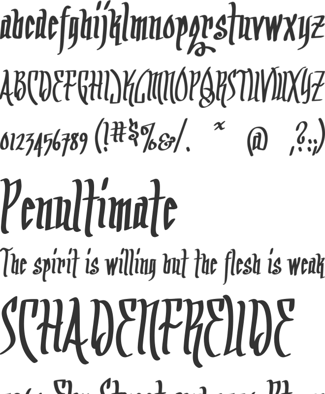 Arrr Matey BB font preview