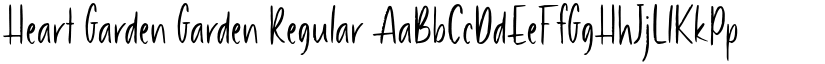 Heart Garden Garden Regular font