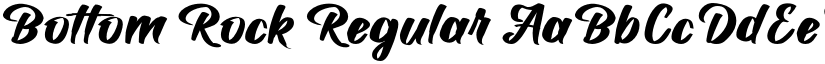 Bottom Rock Regular font