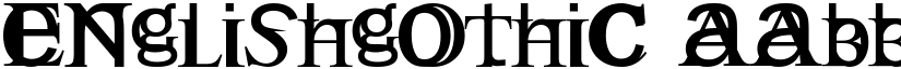 Englishgothic font